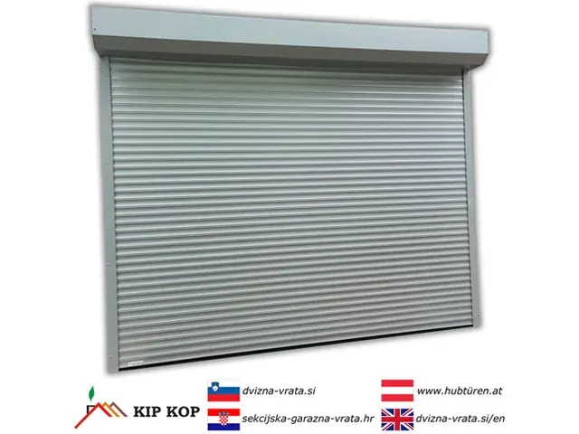 DVIŽNA ROLO GARAŽNA VRATA 268 X 311 BARVE SREBRNA RAL 9006