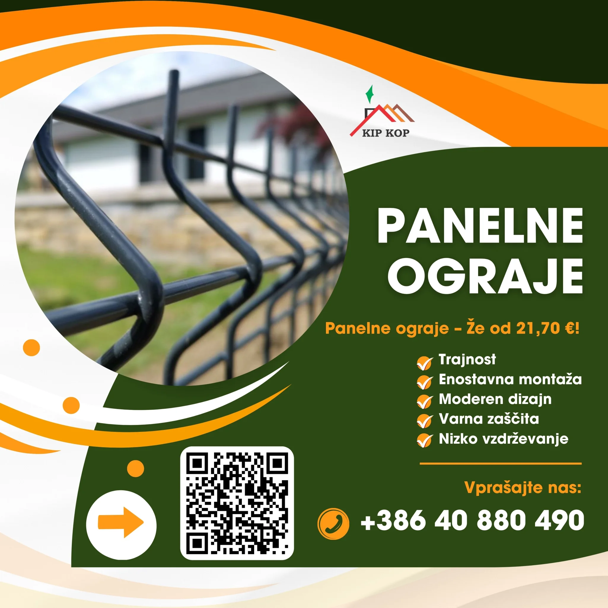 trakovi za panelne ograje